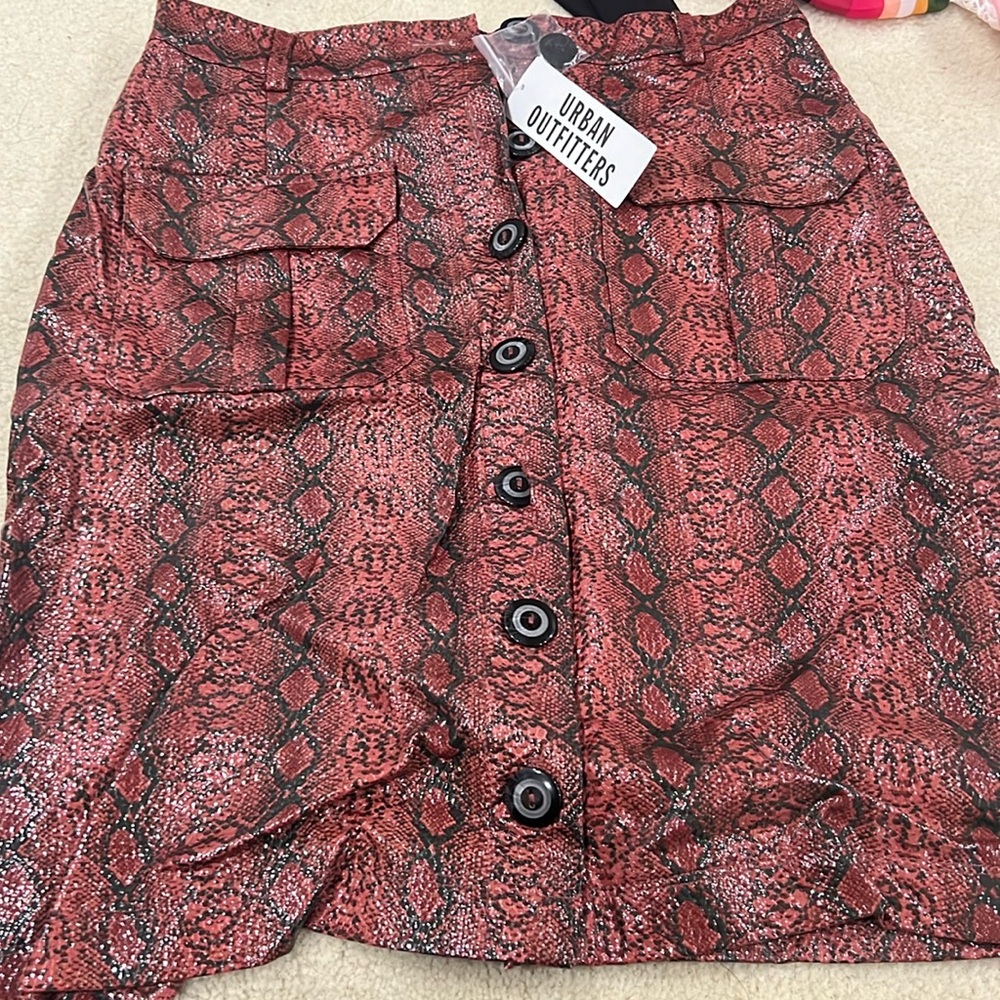Urban outfitters with tag Size M faux leather skirt
